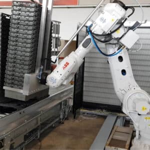 1 DEPALLETTIZZATORE CASSE ROBOTIZZATO