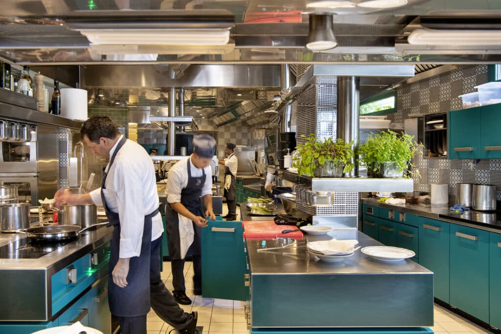 Kitchen Zass restaurant at il san pietro positano 7