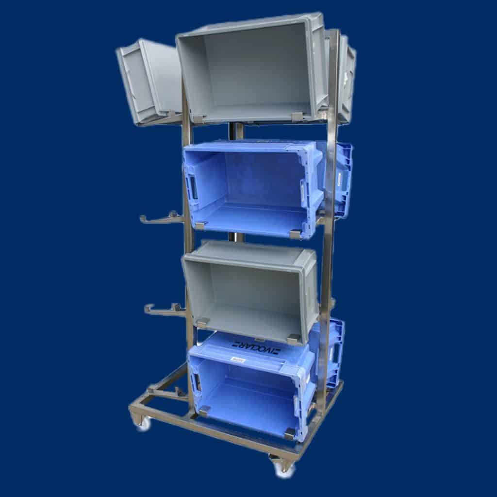 cabina di lavaggio lava carrelli