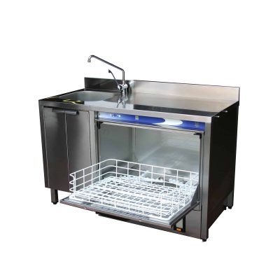 TAVOLO SPECIALISTICO ARMADIATO CON VASCA LV 755